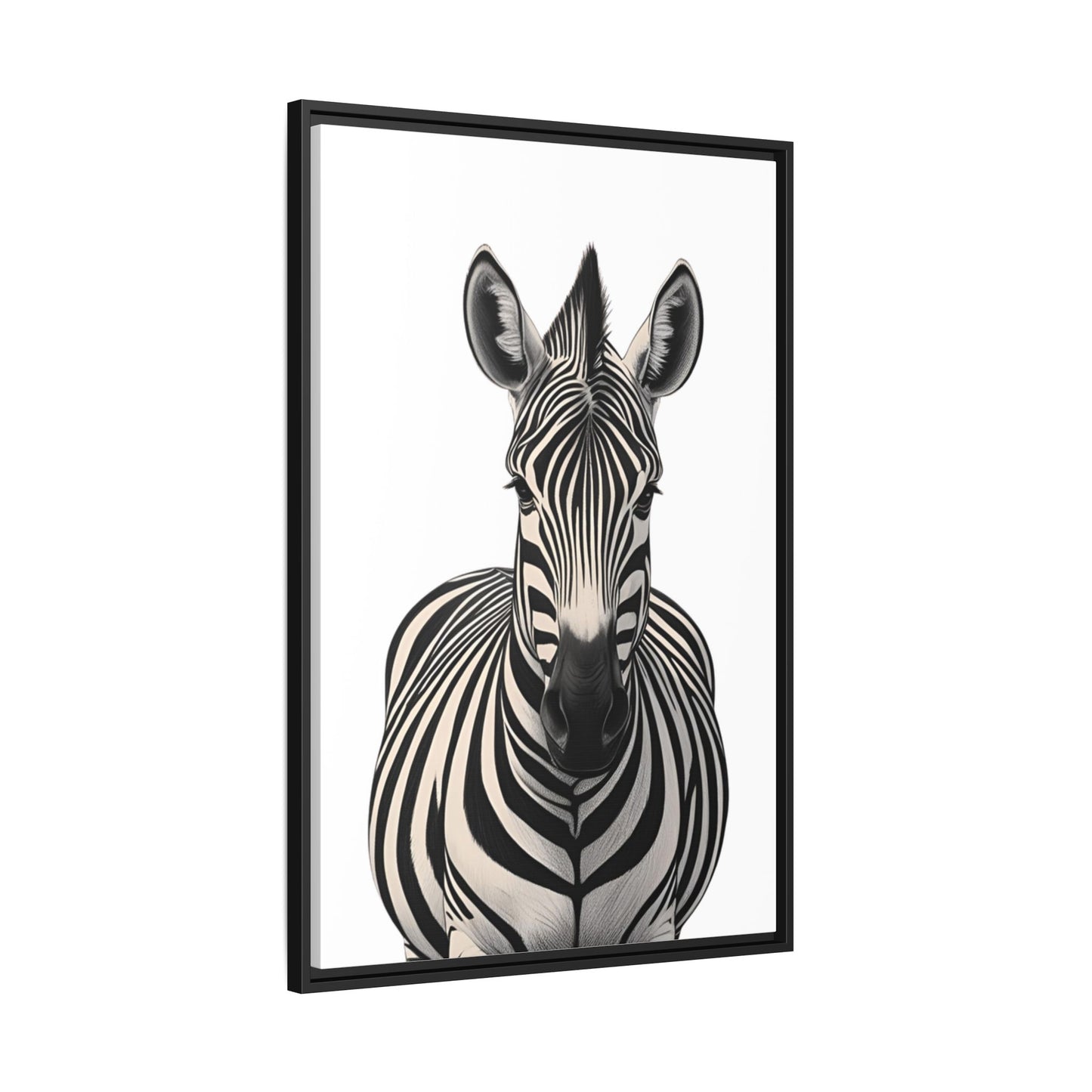 Striking Zebra Wall Art Black & White Wildlife Photography Print, Safari Animal Home Decor, Zebra Lover Nursery Room Gift