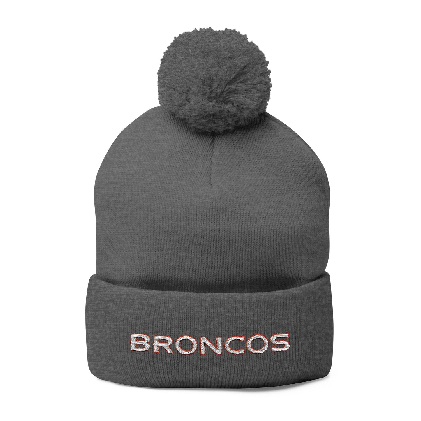 Broncos Knit Beanie Hat | Denver Broncos Winter Cap | Embroidered Broncos Hat | Football Fan Gift | Denver Game Day Beanie