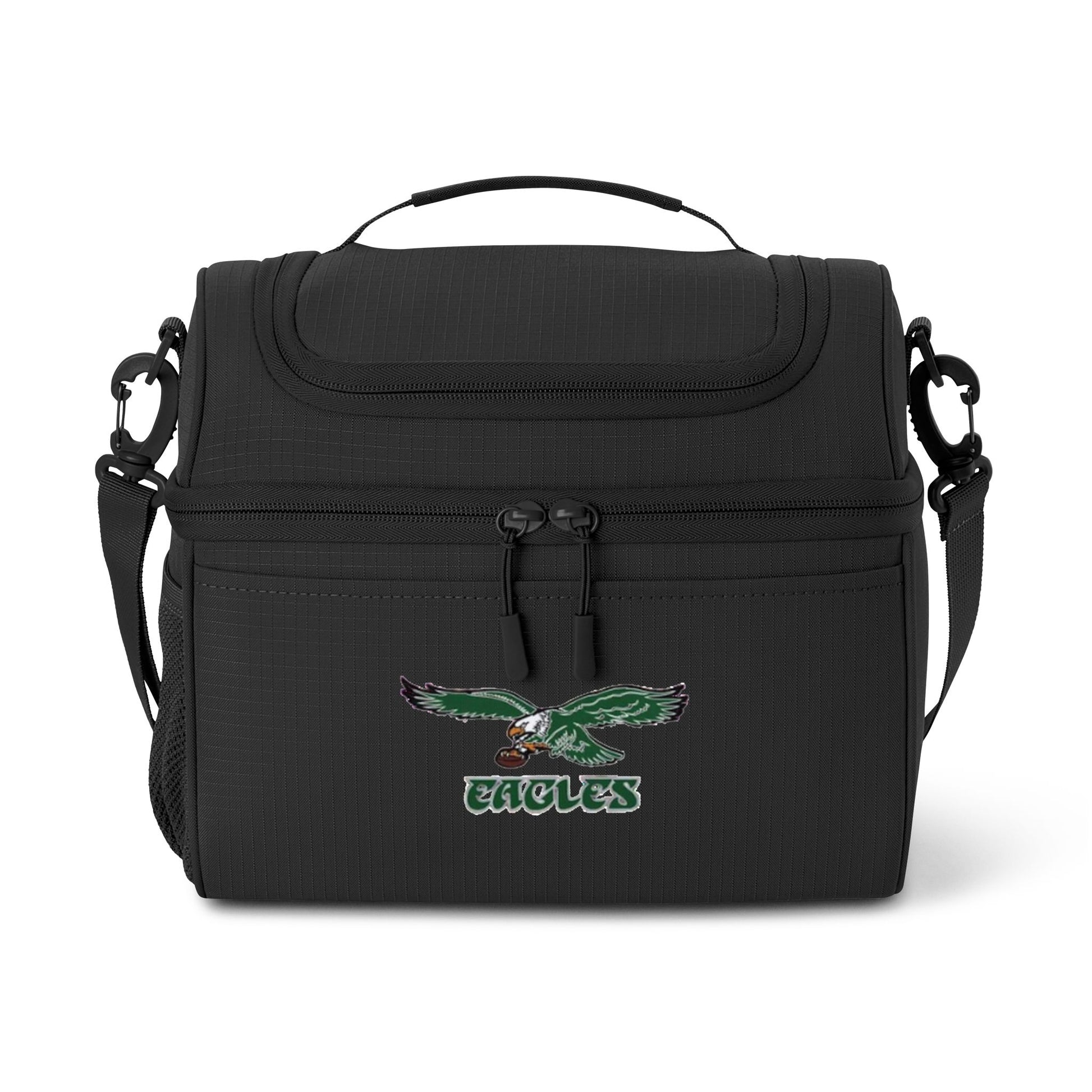 Black bag with Eagles logo on a white background