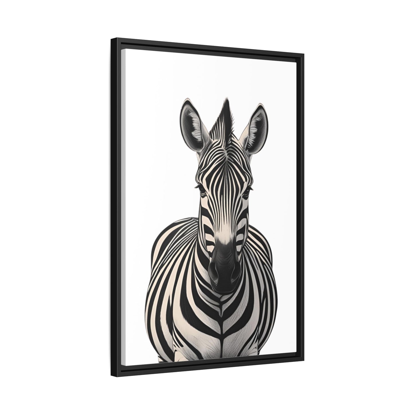 Striking Zebra Wall Art Black & White Wildlife Photography Print, Safari Animal Home Decor, Zebra Lover Nursery Room Gift