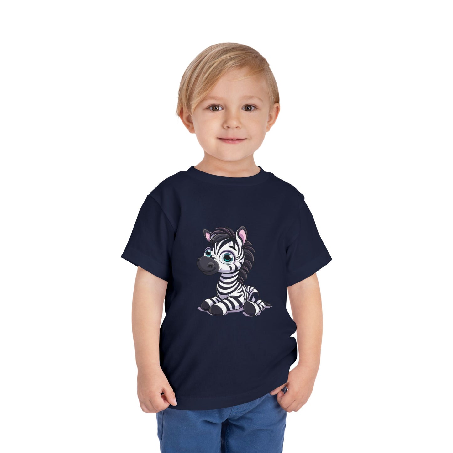 Zebra Toddler & Kids T-Shirt – Cute Safari Animal Graphic Tee for Kids, Jungle Zoo Shirt