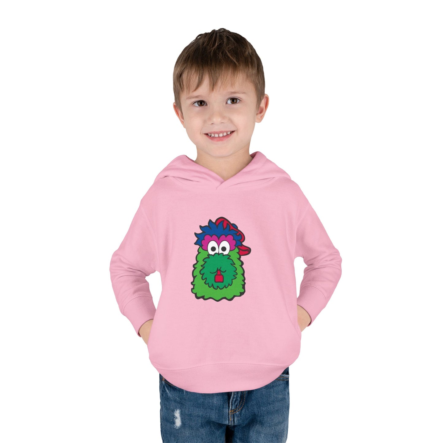 Mascot Cartoon Toddler Hoodie Sweatshirt | Kids Baseball Fan Gift