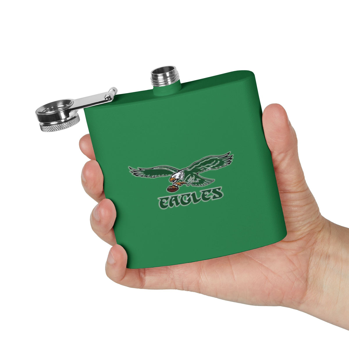 Philadelphia Football Fan Gift Stainless Steel Hip Flask | Tailgate Game Day Flask