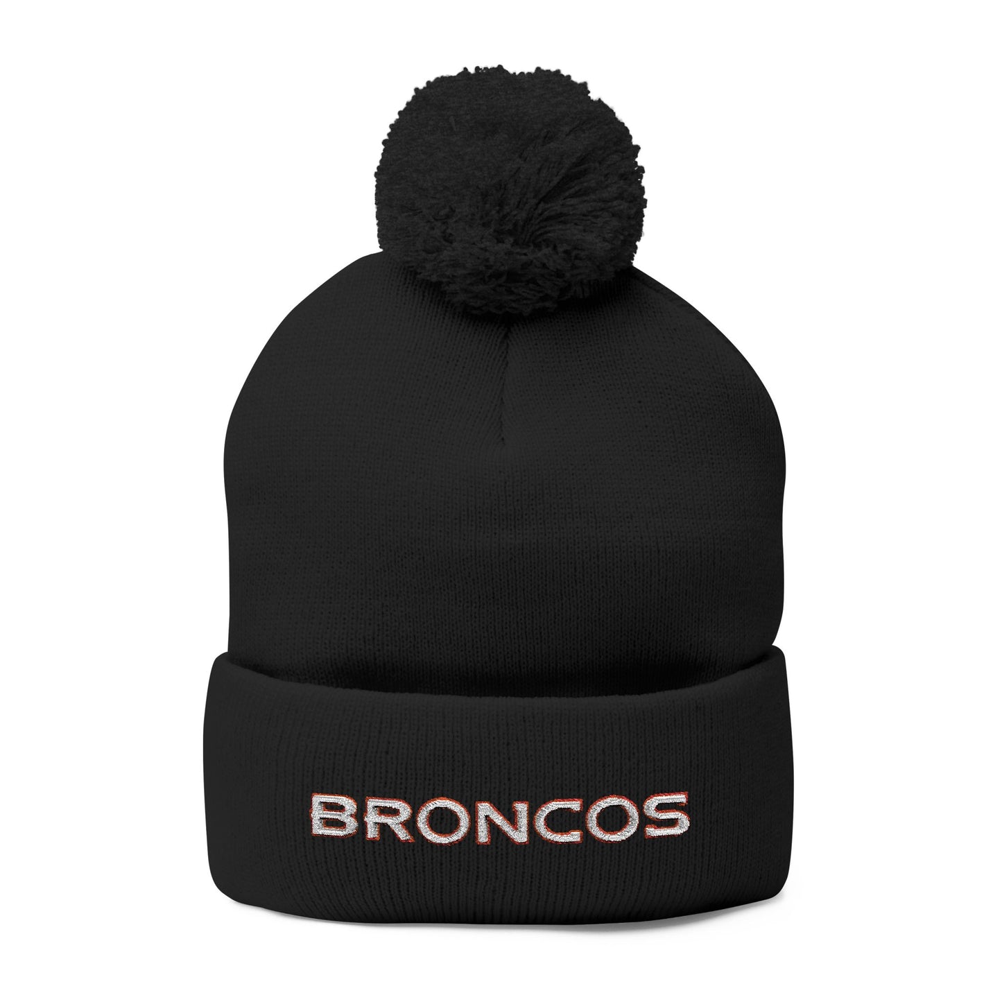 Broncos Knit Beanie Hat | Denver Broncos Winter Cap | Embroidered Broncos Hat | Football Fan Gift | Denver Game Day Beanie
