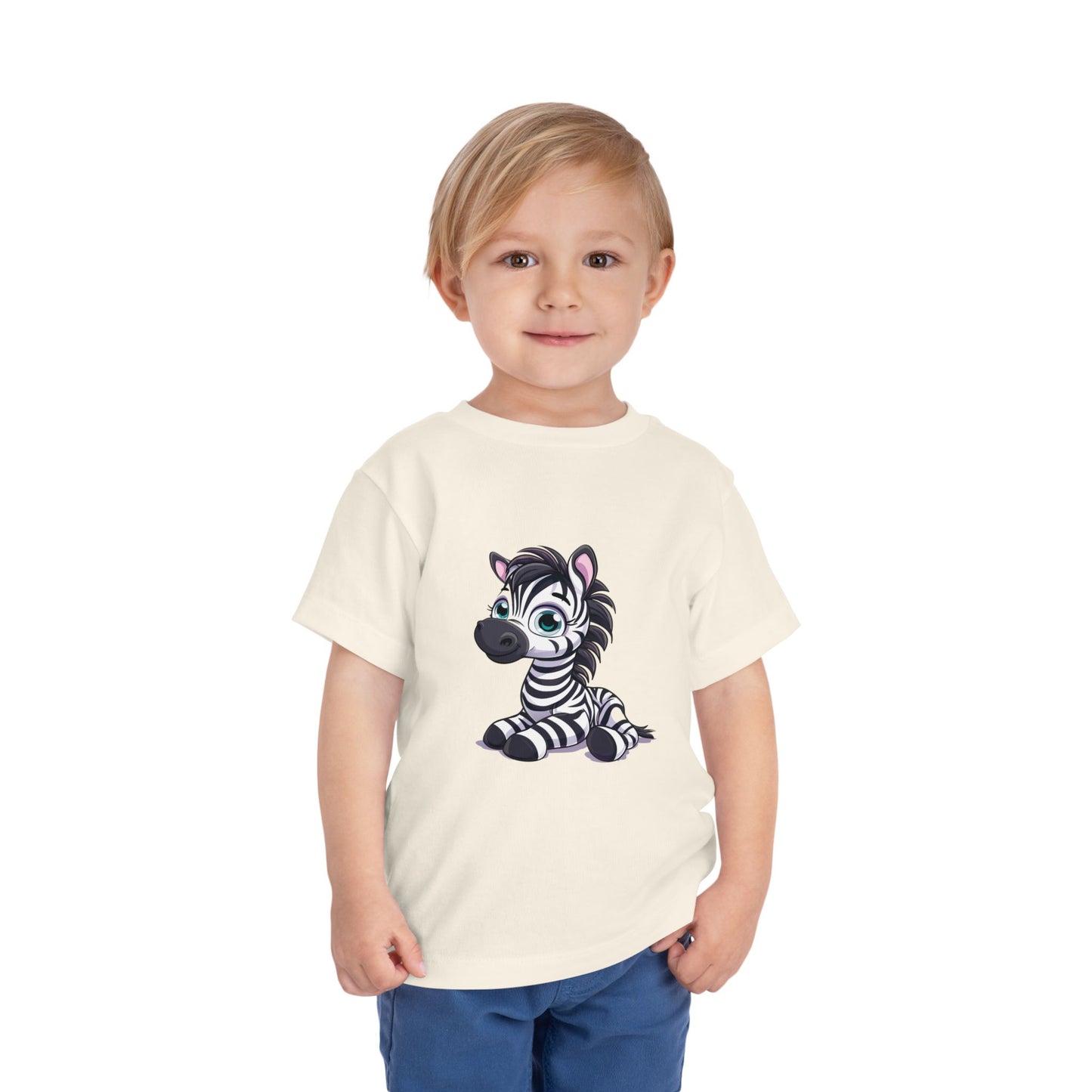 Zebra Toddler & Kids T-Shirt – Cute Safari Animal Graphic Tee for Kids, Jungle Zoo Shirt