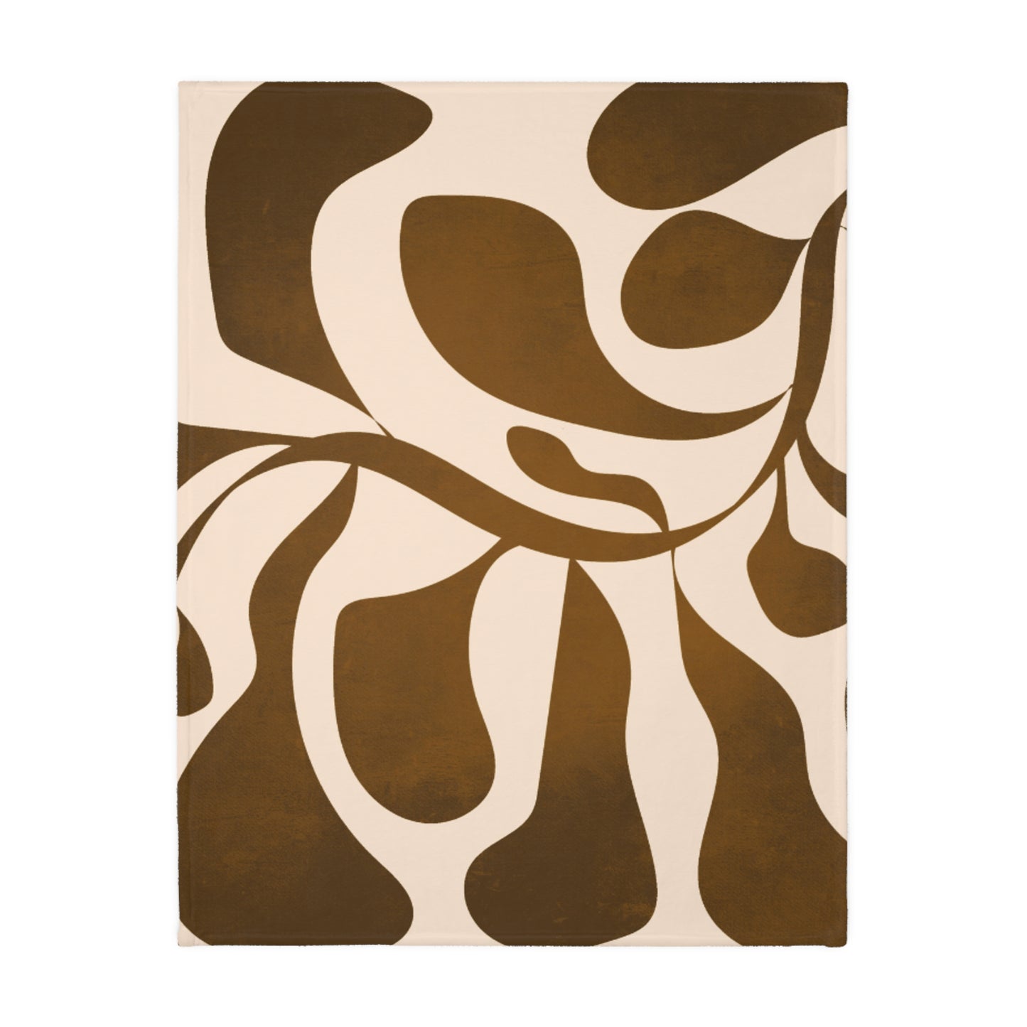 Modern Abstract Microfiber Throw Blanket | Neutral Boho Minimalist Decor