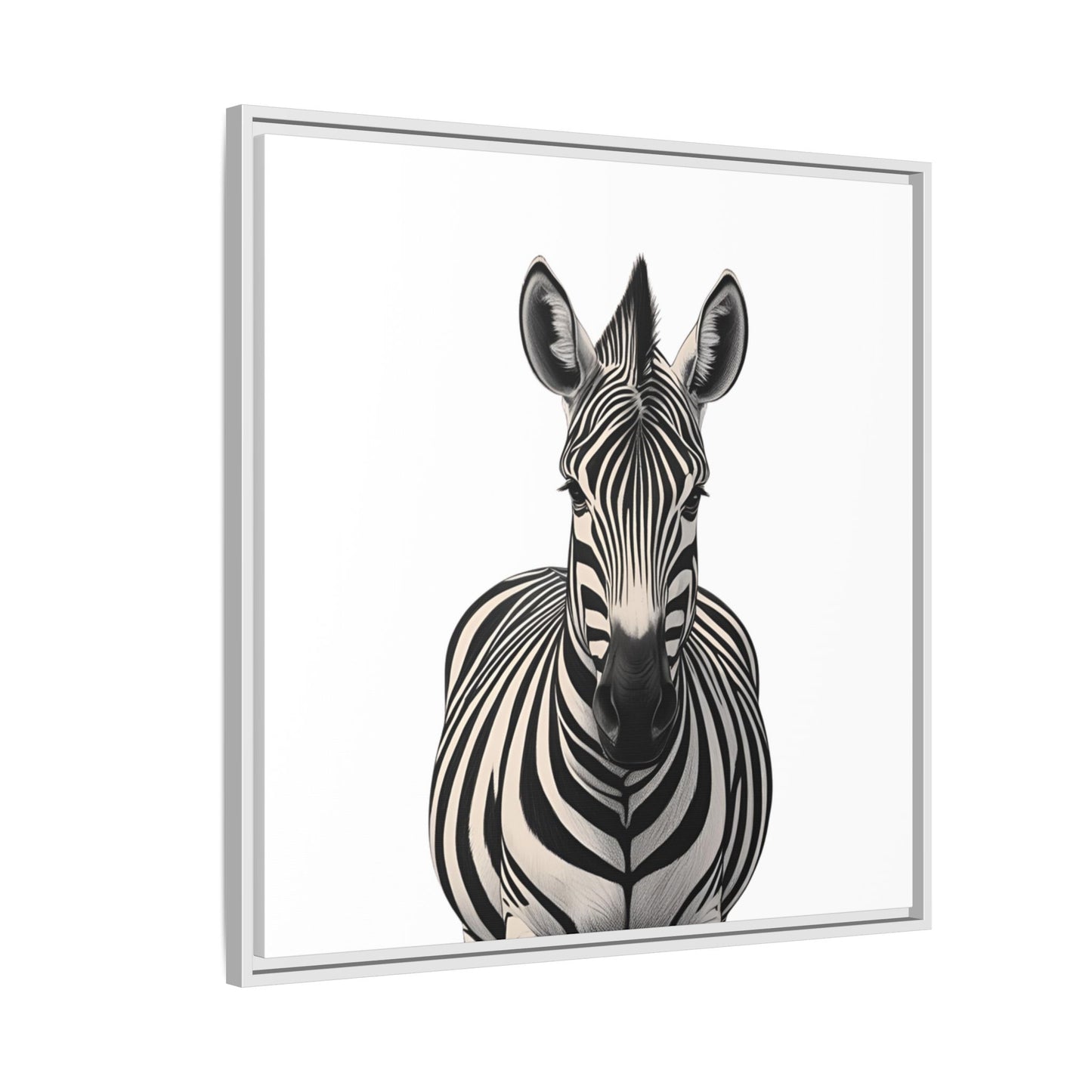 Striking Zebra Wall Art Black & White Wildlife Photography Print, Safari Animal Home Decor, Zebra Lover Nursery Room Gift