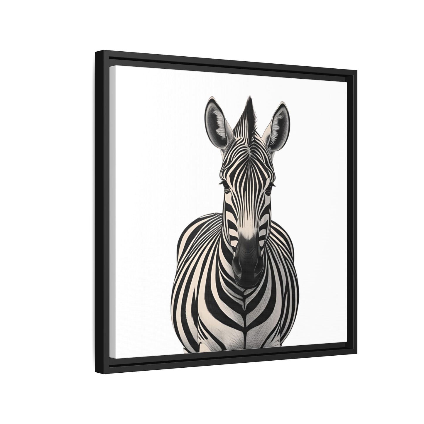 Striking Zebra Wall Art Black & White Wildlife Photography Print, Safari Animal Home Decor, Zebra Lover Nursery Room Gift