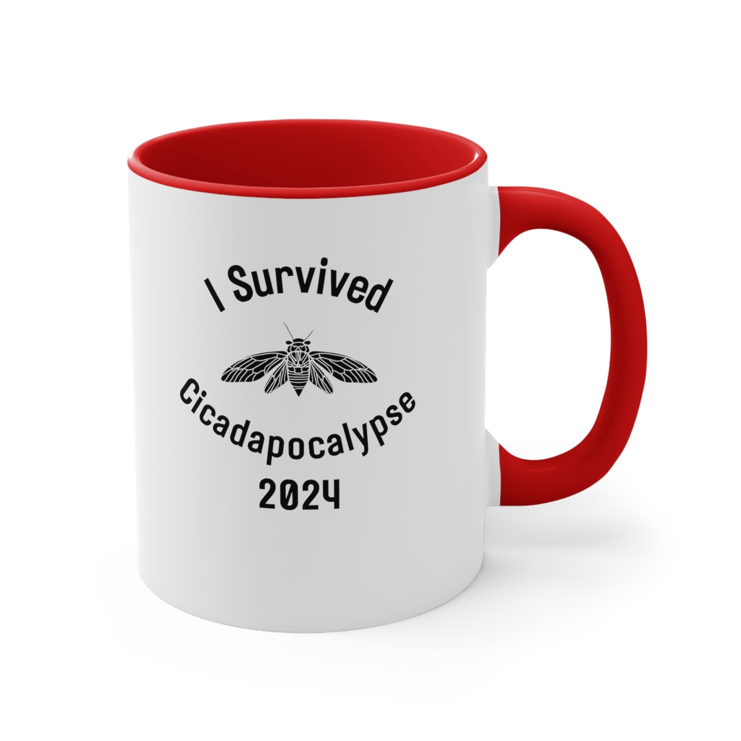 I Survived Cicadapocalypse 2024 Mug, 11oz