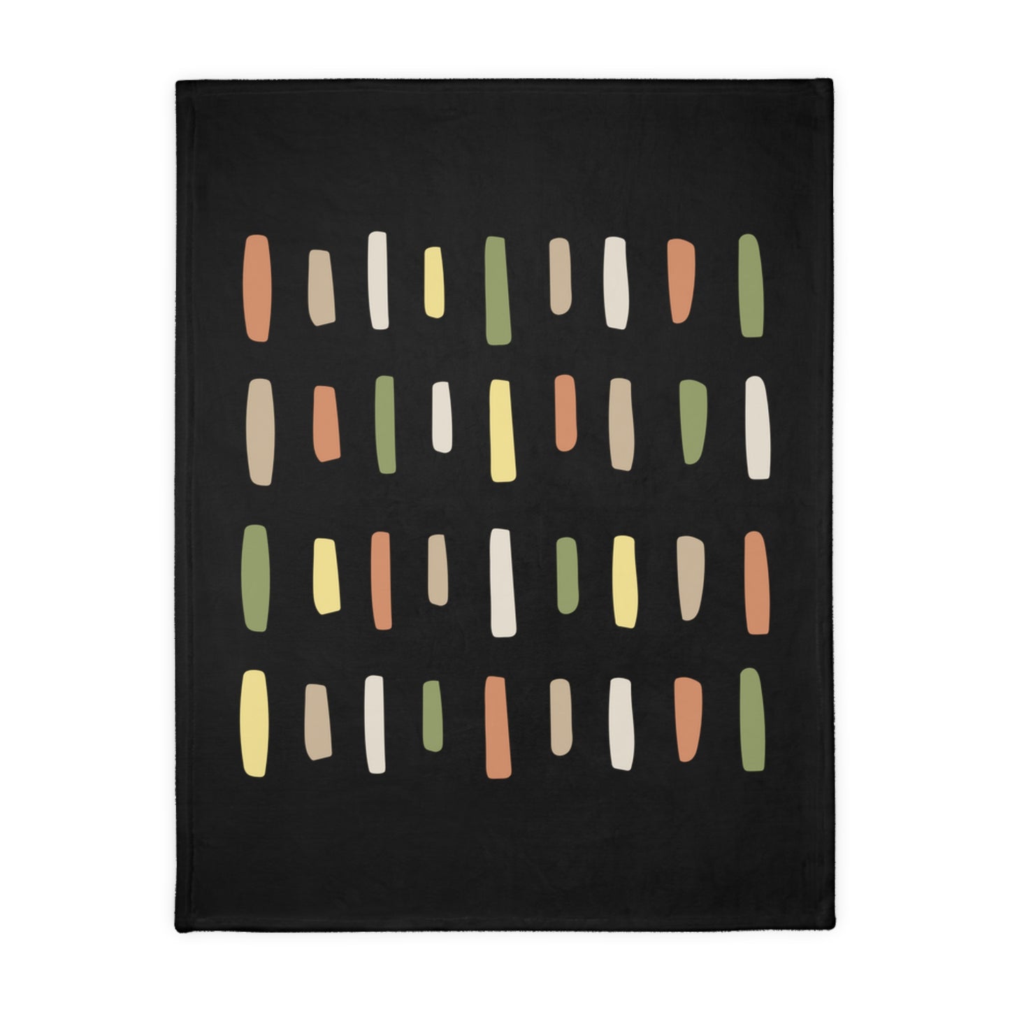 Abstract Dashes Pattern Blanket | Velveteen Microfiber Blanket