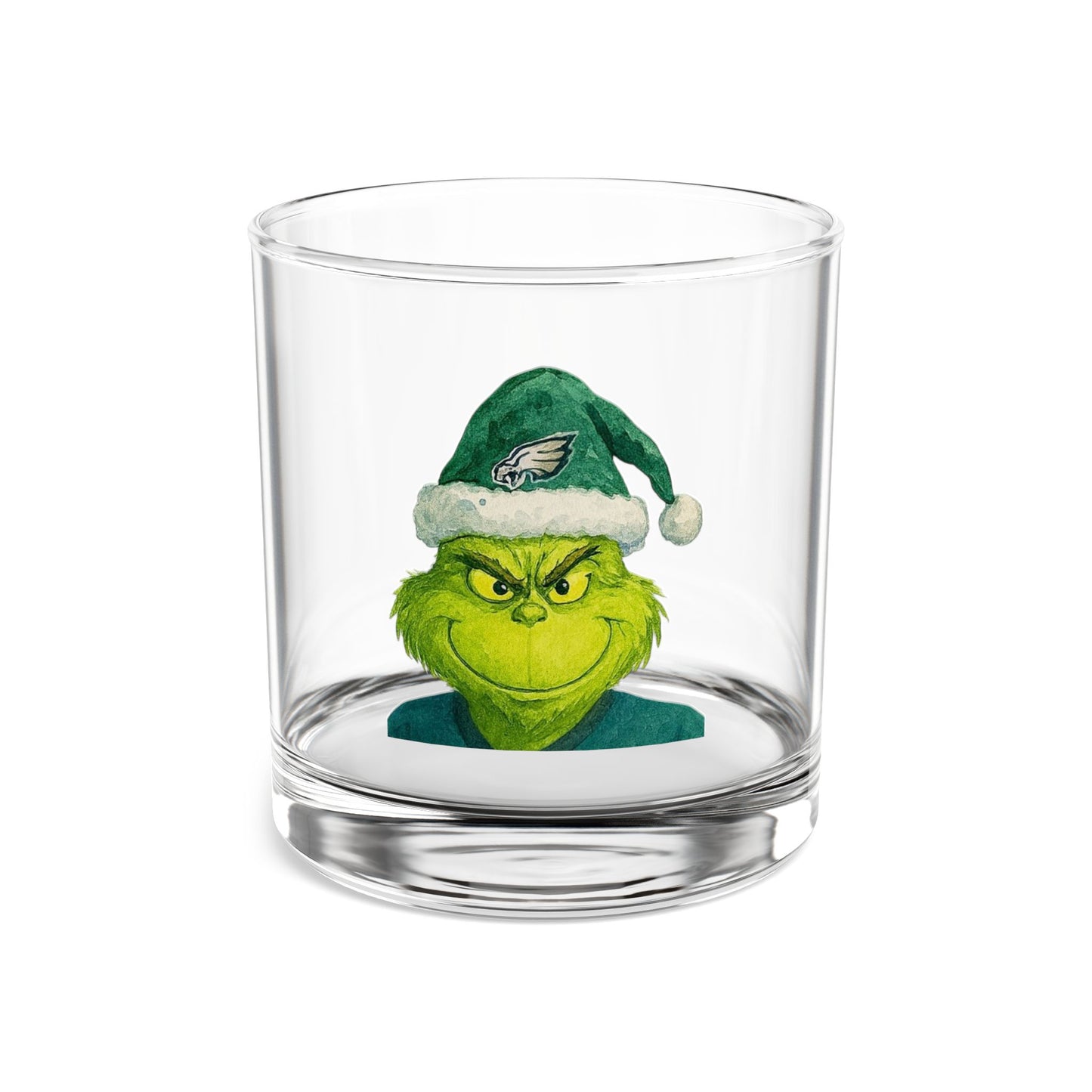 Grinch Inspired Christmas Rocks Glass | Holiday Whiskey Glass | Funny Christmas Glass