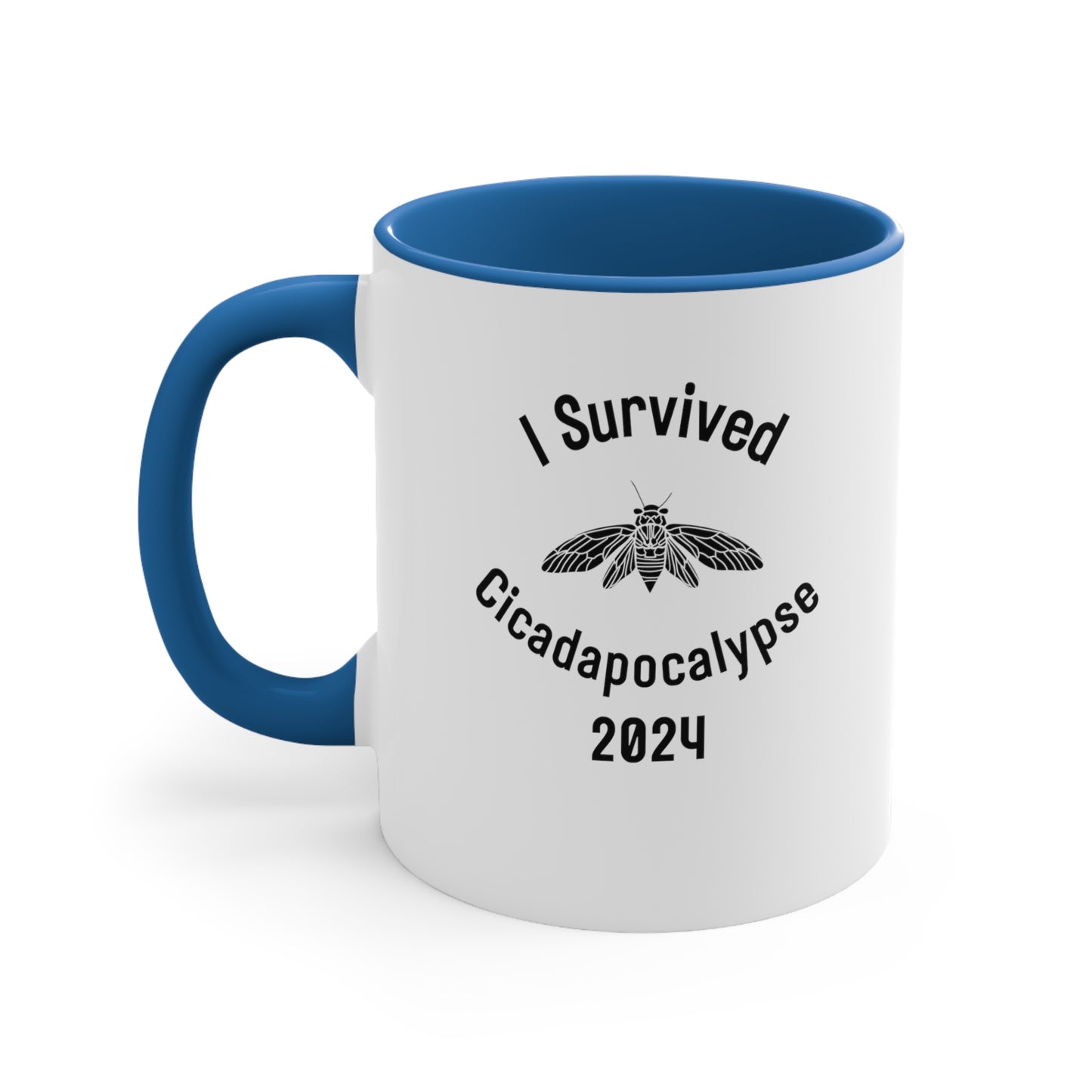 I Survived Cicadapocalypse 2024 Mug, 11oz