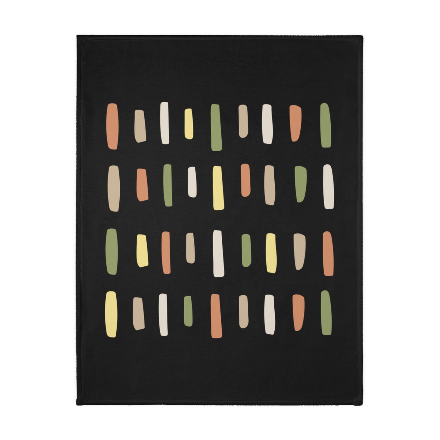 Abstract Dashes Pattern Blanket | Velveteen Microfiber Blanket