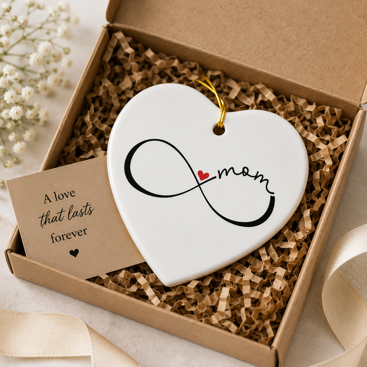 Mom ornament in gift box