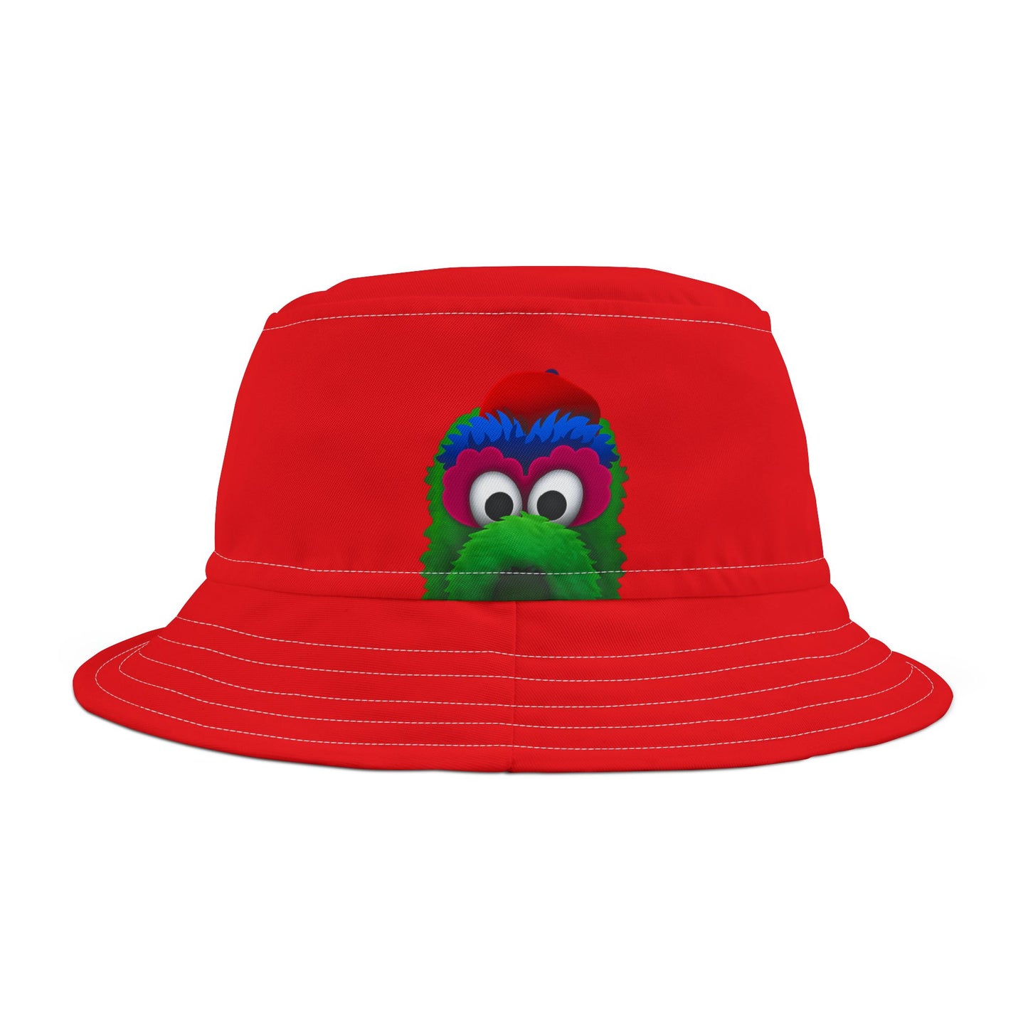 Colorful Fuzzy Monster Face Bucket Hat | Cartoon Bucket Hat