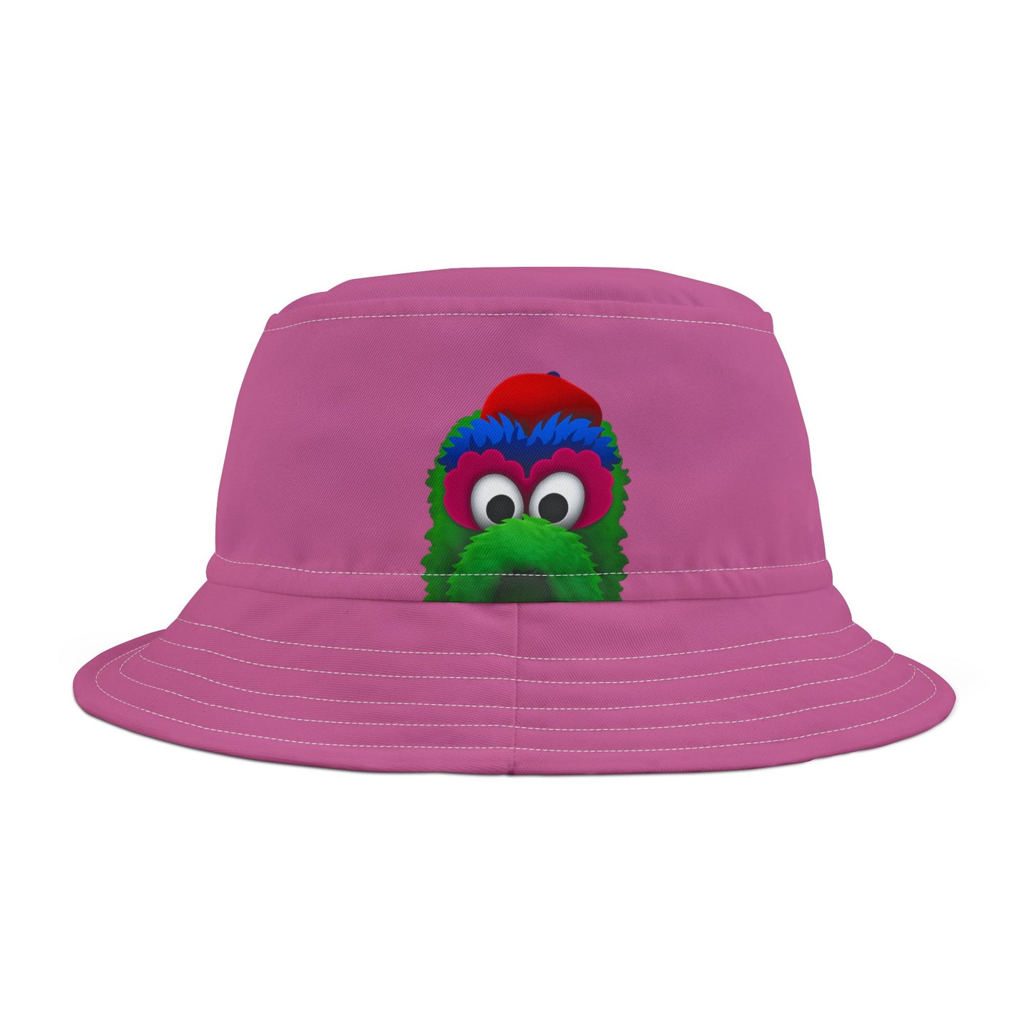 Colorful Fuzzy Monster Face Bucket Hat | Cartoon Bucket Hat