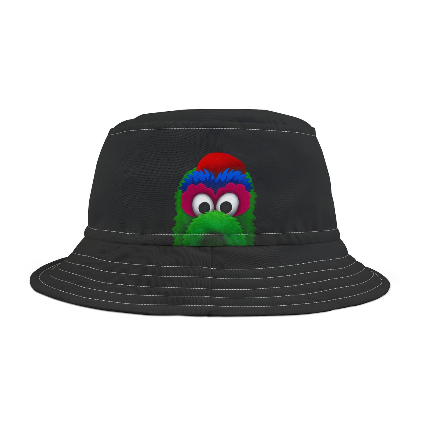 Colorful Fuzzy Monster Face Bucket Hat | Cartoon Bucket Hat