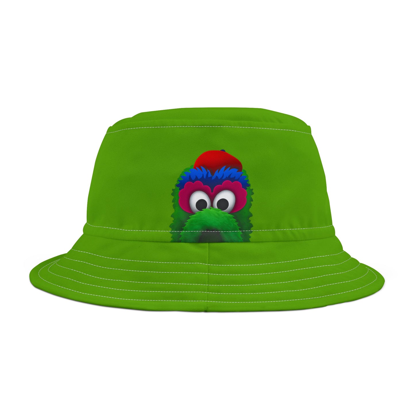 Colorful Fuzzy Monster Face Bucket Hat | Cartoon Bucket Hat