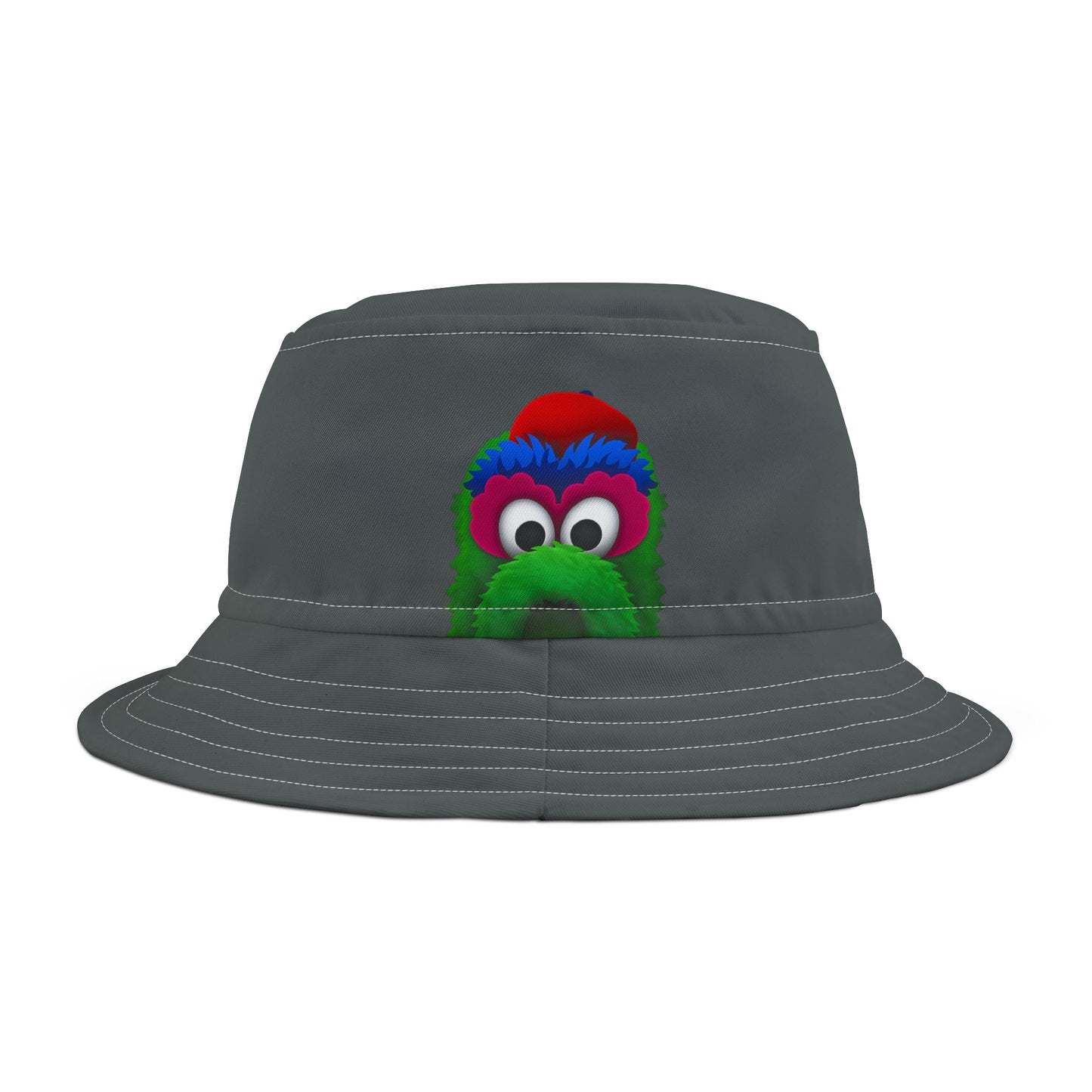 Colorful Fuzzy Monster Face Bucket Hat | Cartoon Bucket Hat