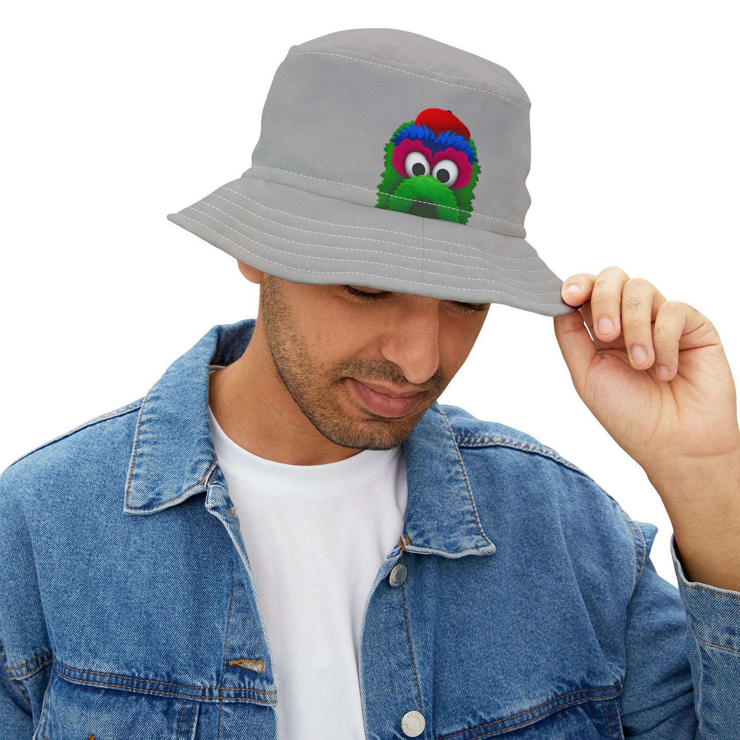 Colorful Fuzzy Monster Face Bucket Hat | Cartoon Bucket Hat