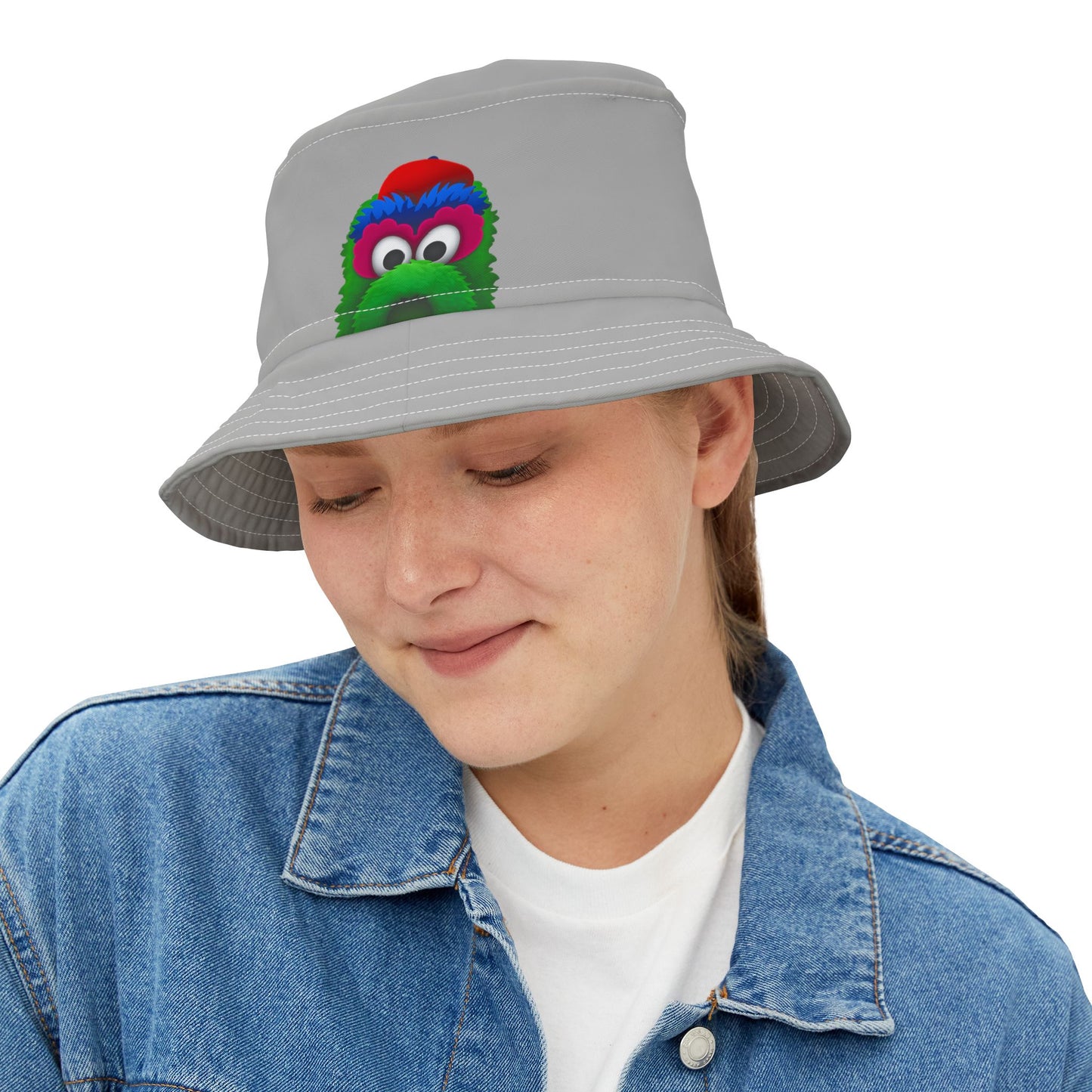 Colorful Fuzzy Monster Face Bucket Hat | Cartoon Bucket Hat