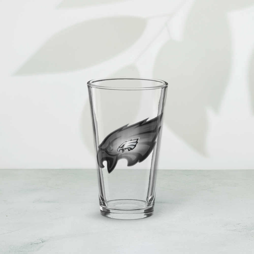 Philadelphia Eagles Pint Glass 16 oz | NFL Beer Glass | Philly Football Gift for Him | Game Day Drinkware | Eagles Fan Barware | Tailgate Cup