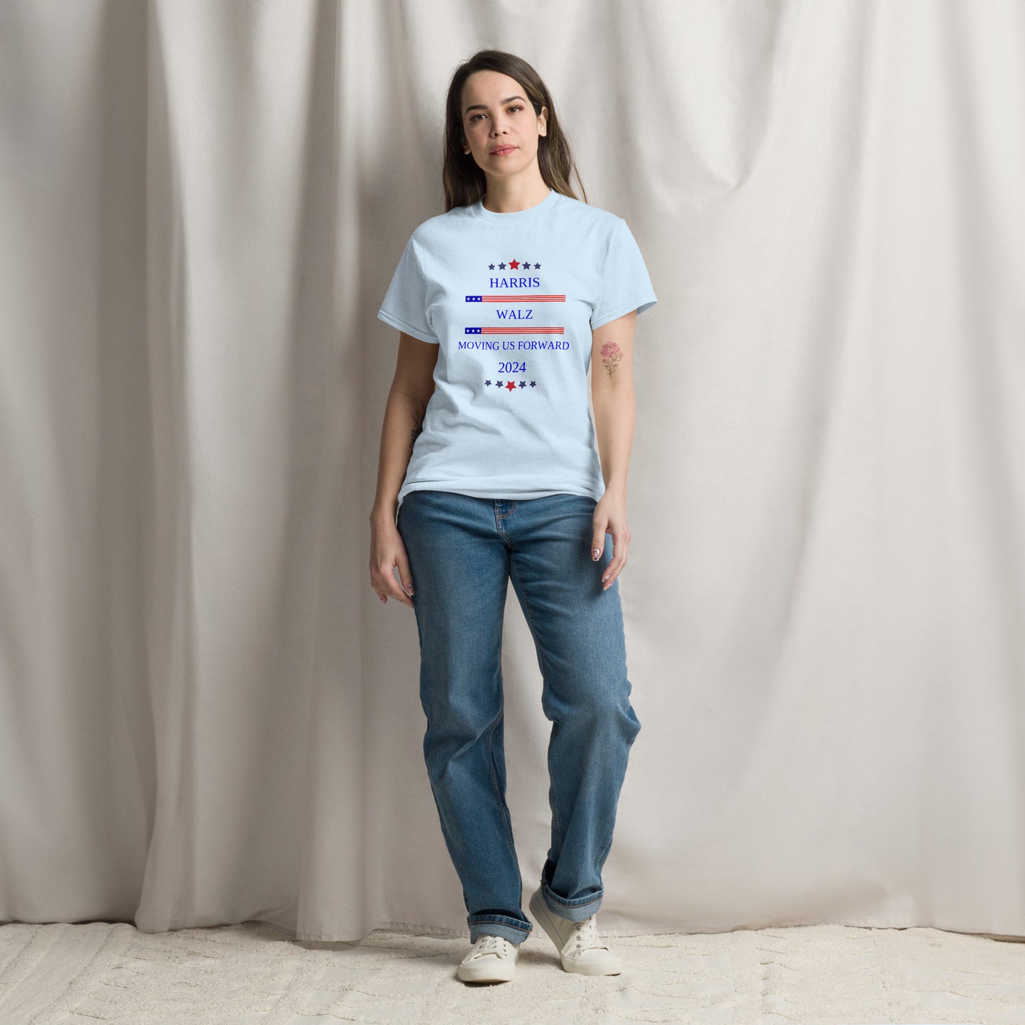 Harris Walz Moving US Forward T Shirt 2024 Election