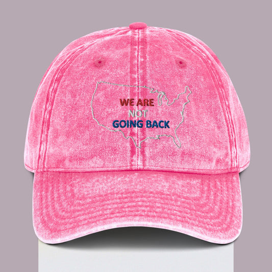 We Are Not Going Back USA Embroidered Vintage Ball Cap