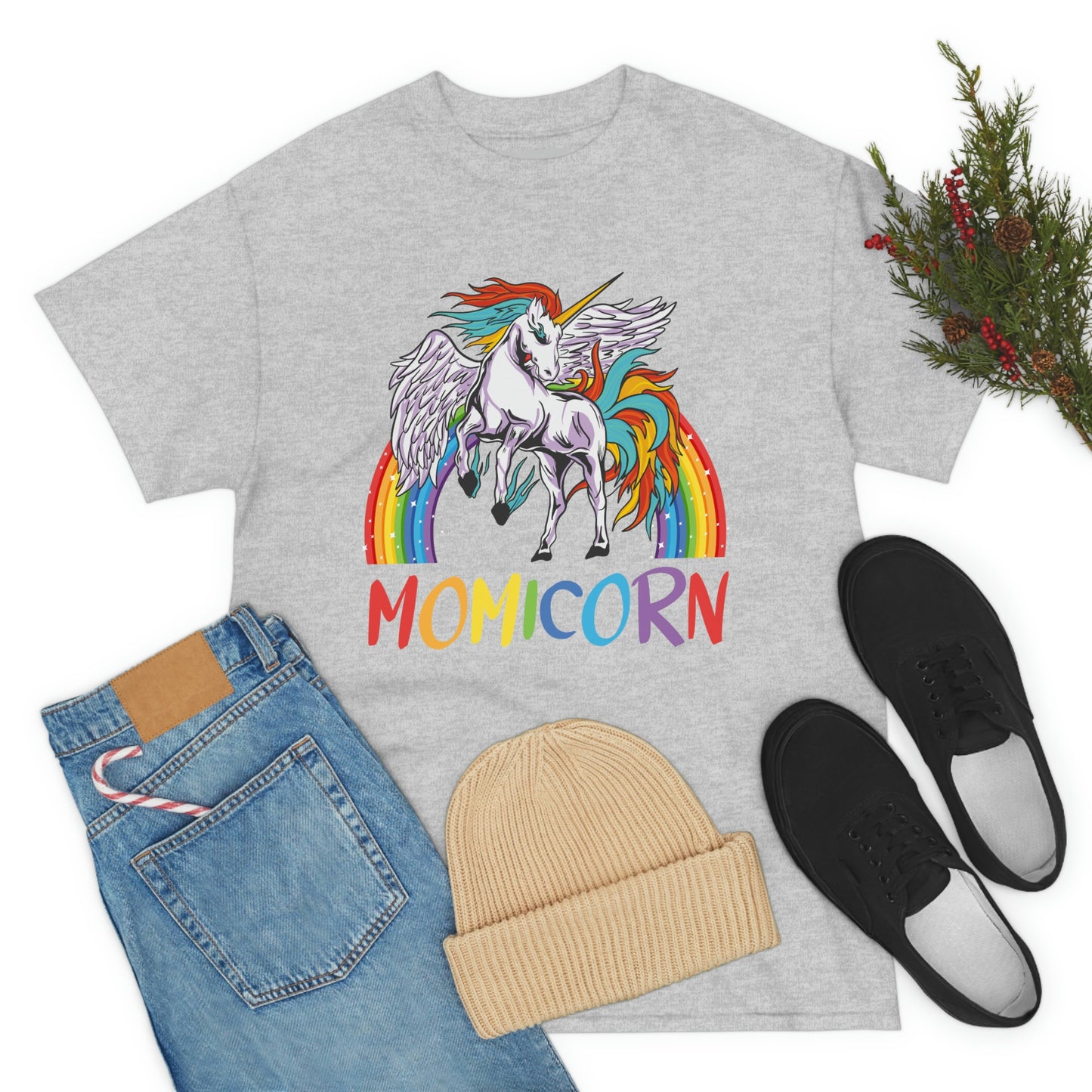 Momicorn Rainbow Unicorn T-shirt