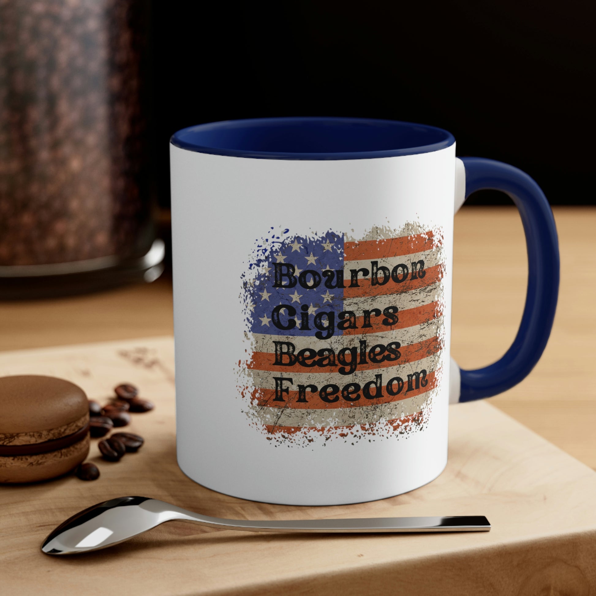 Patriot USA Flag Bourbon Beagles Mug