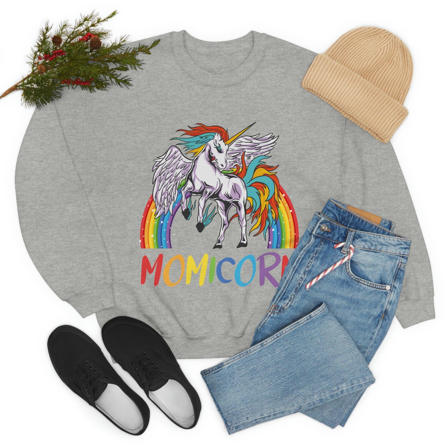 Momicorn Rainbow Unicorn Sweatshirt