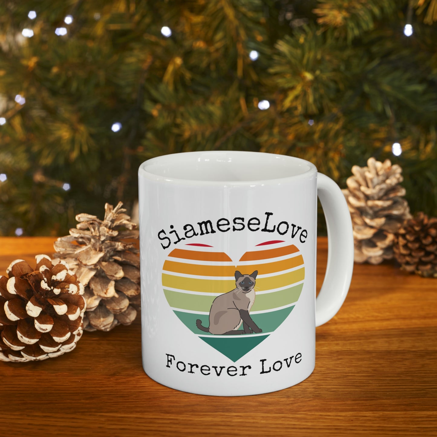 Siamese Cat Forever Love Mug