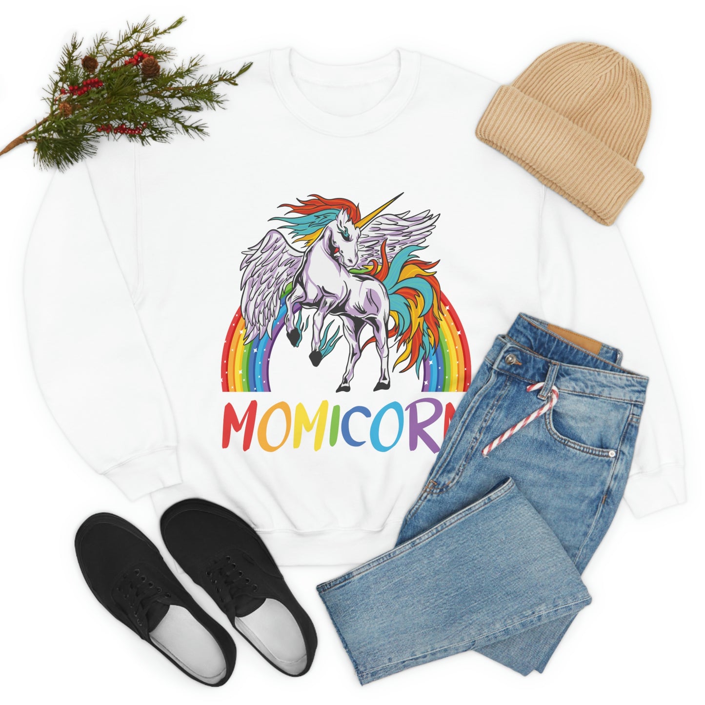 Momicorn Rainbow Unicorn Sweatshirt