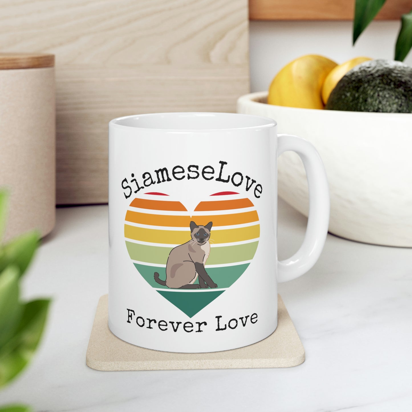 Siamese Cat Forever Love Mug