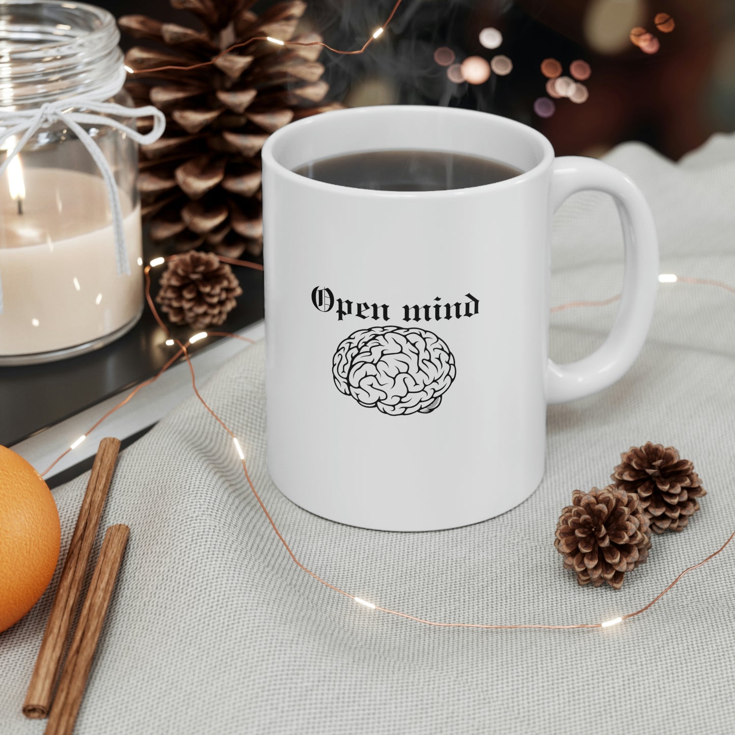 Open Heart Open Mind Inspirational Mug