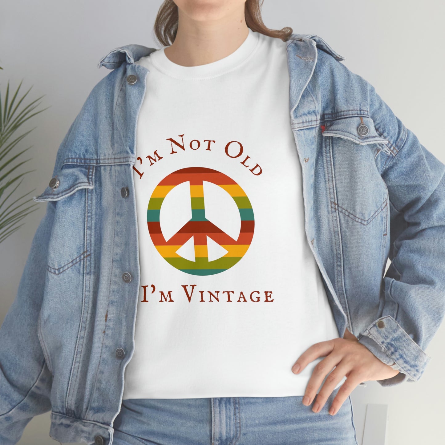 Vintage Peace Sign T Shirt