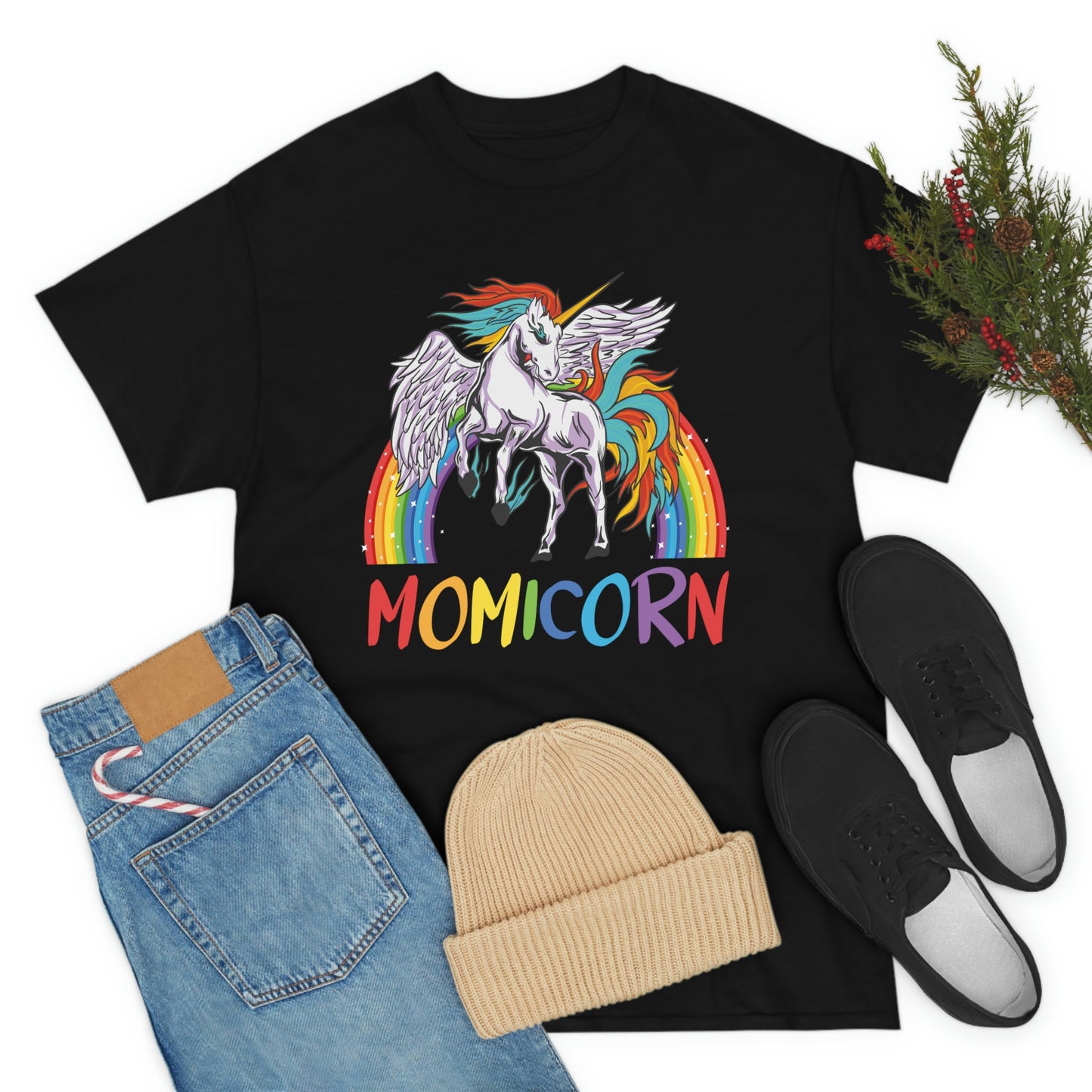 Momicorn Rainbow Unicorn T-shirt