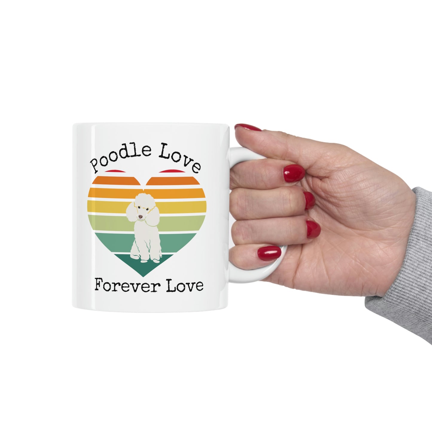 Poodle Love Forever Love Mug