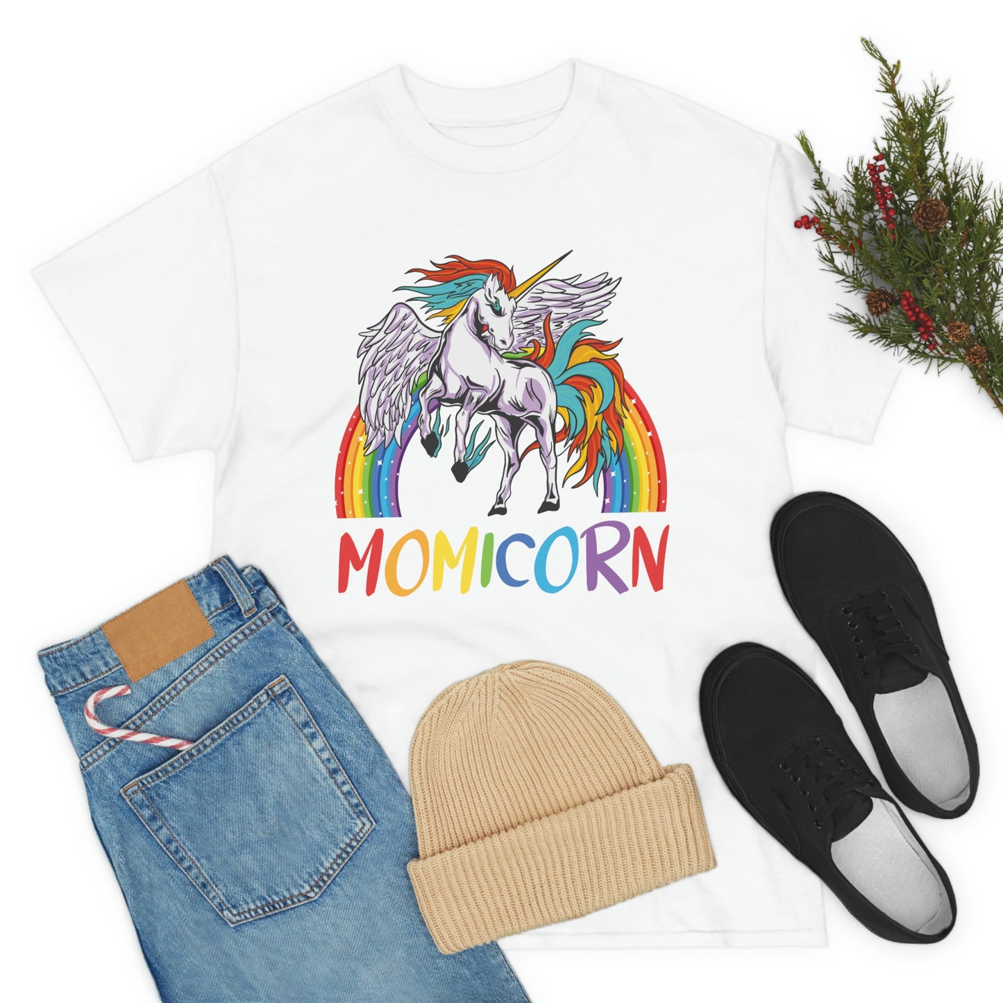 Momicorn Rainbow Unicorn T-shirt