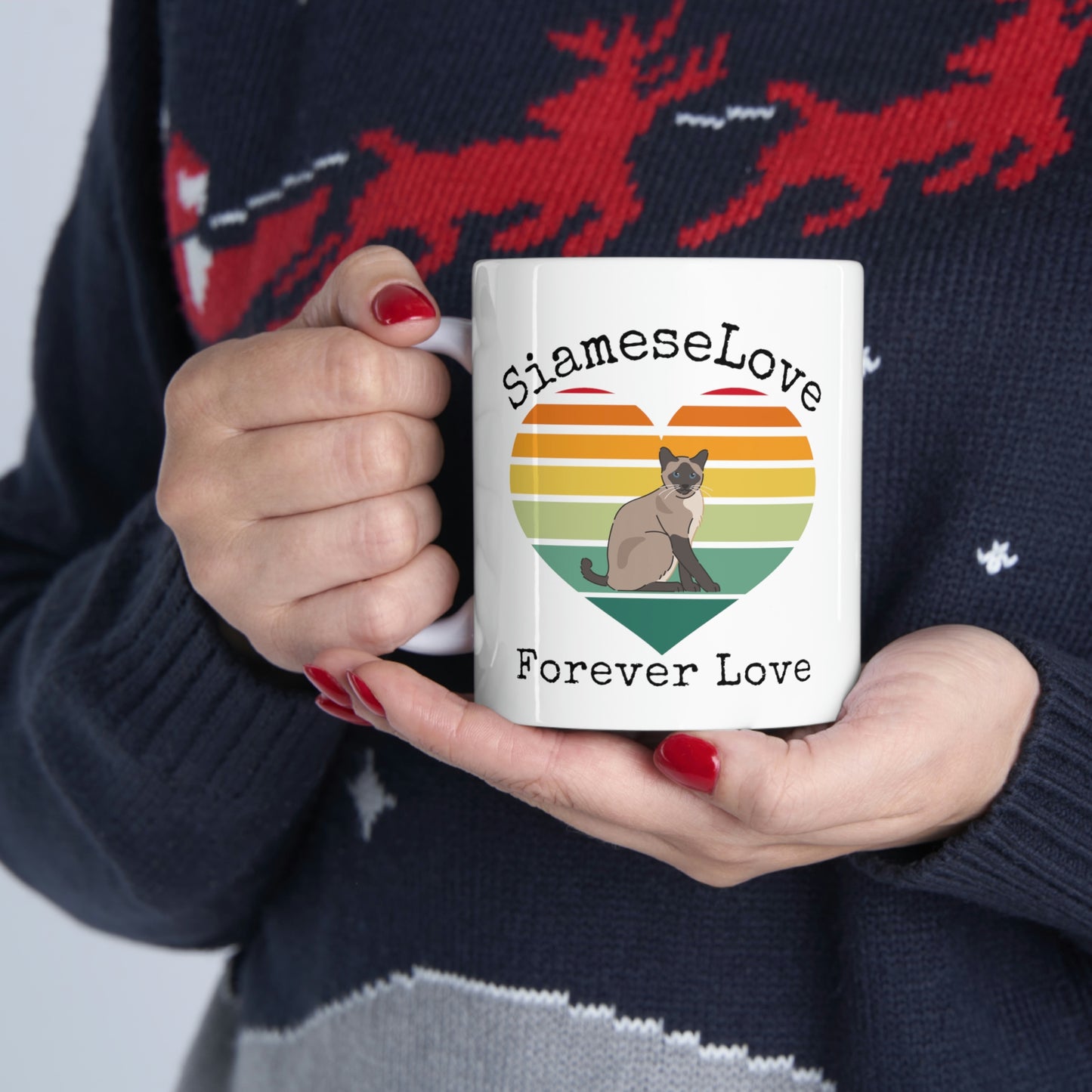 Siamese Cat Forever Love Mug