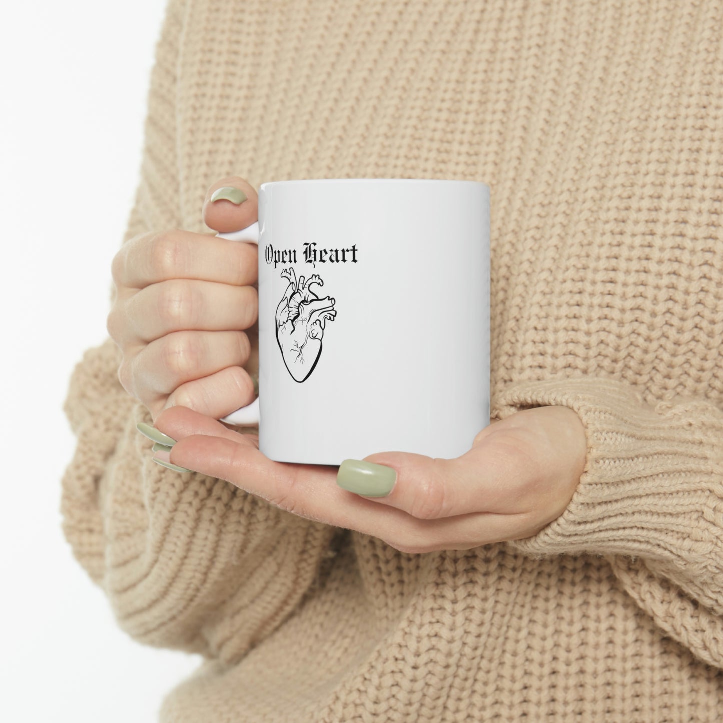 Open Heart Open Mind Inspirational Mug