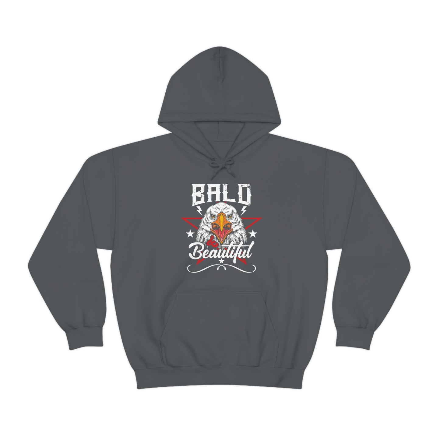 Patriotic Bald Eagle USA Hoodie Bald is Beautiful