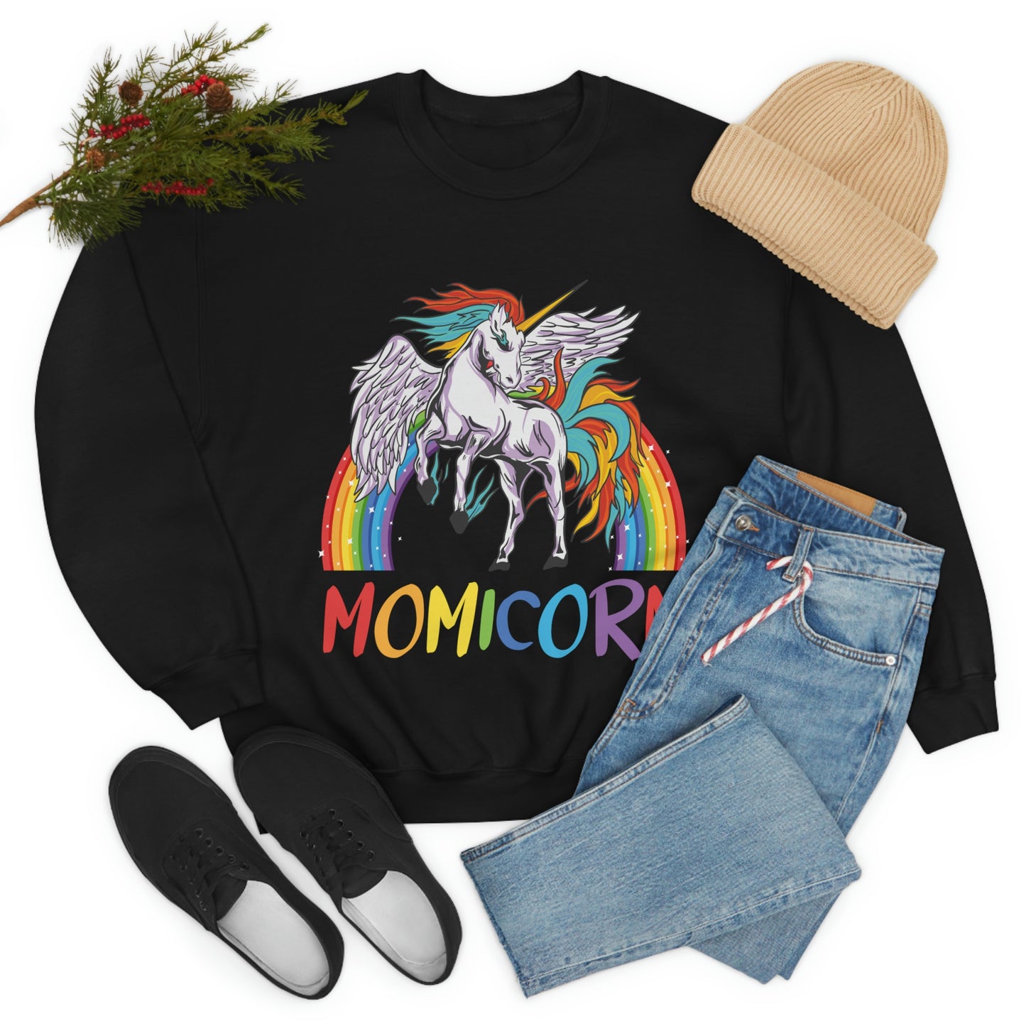 Momicorn Rainbow Unicorn Sweatshirt