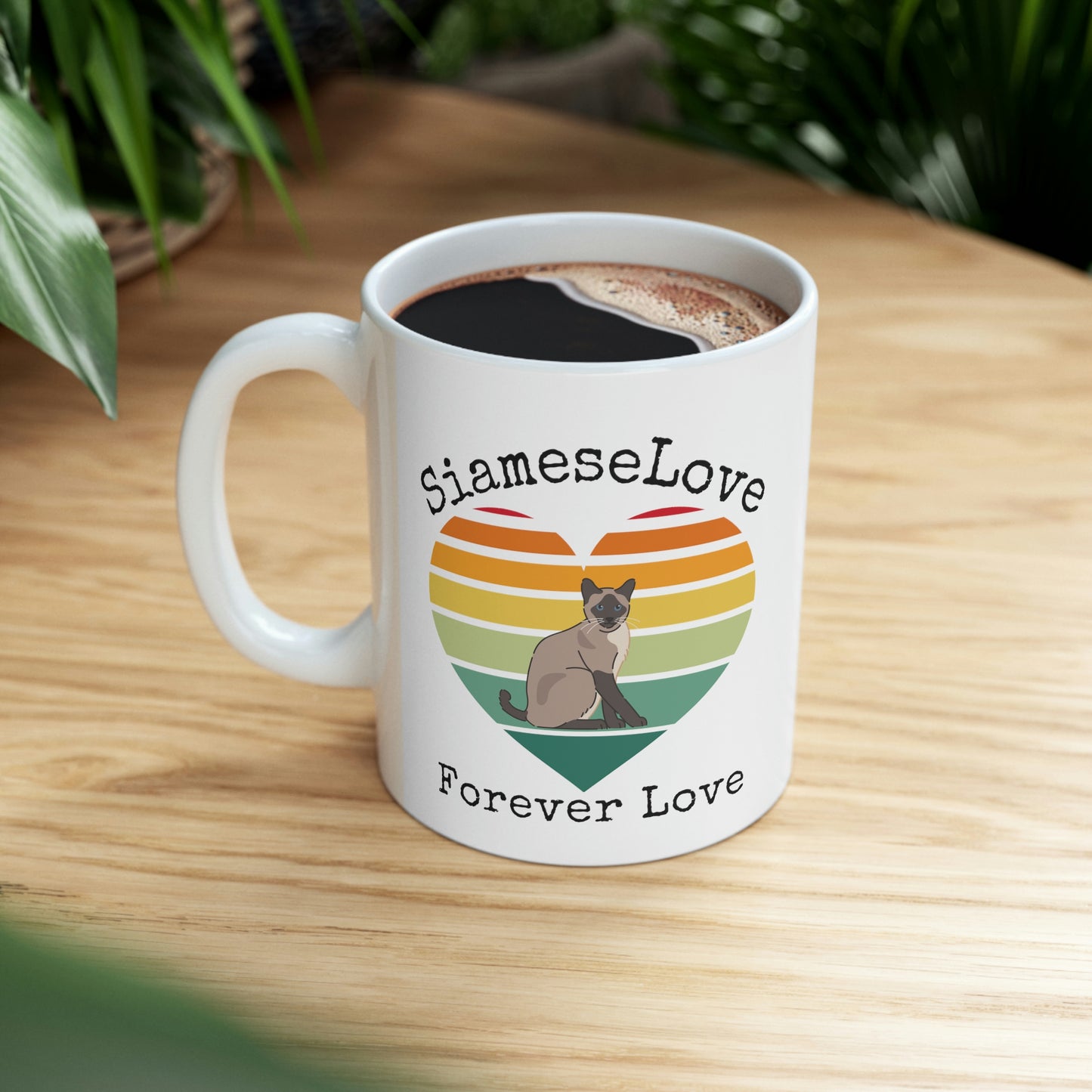 Siamese Cat Forever Love Mug