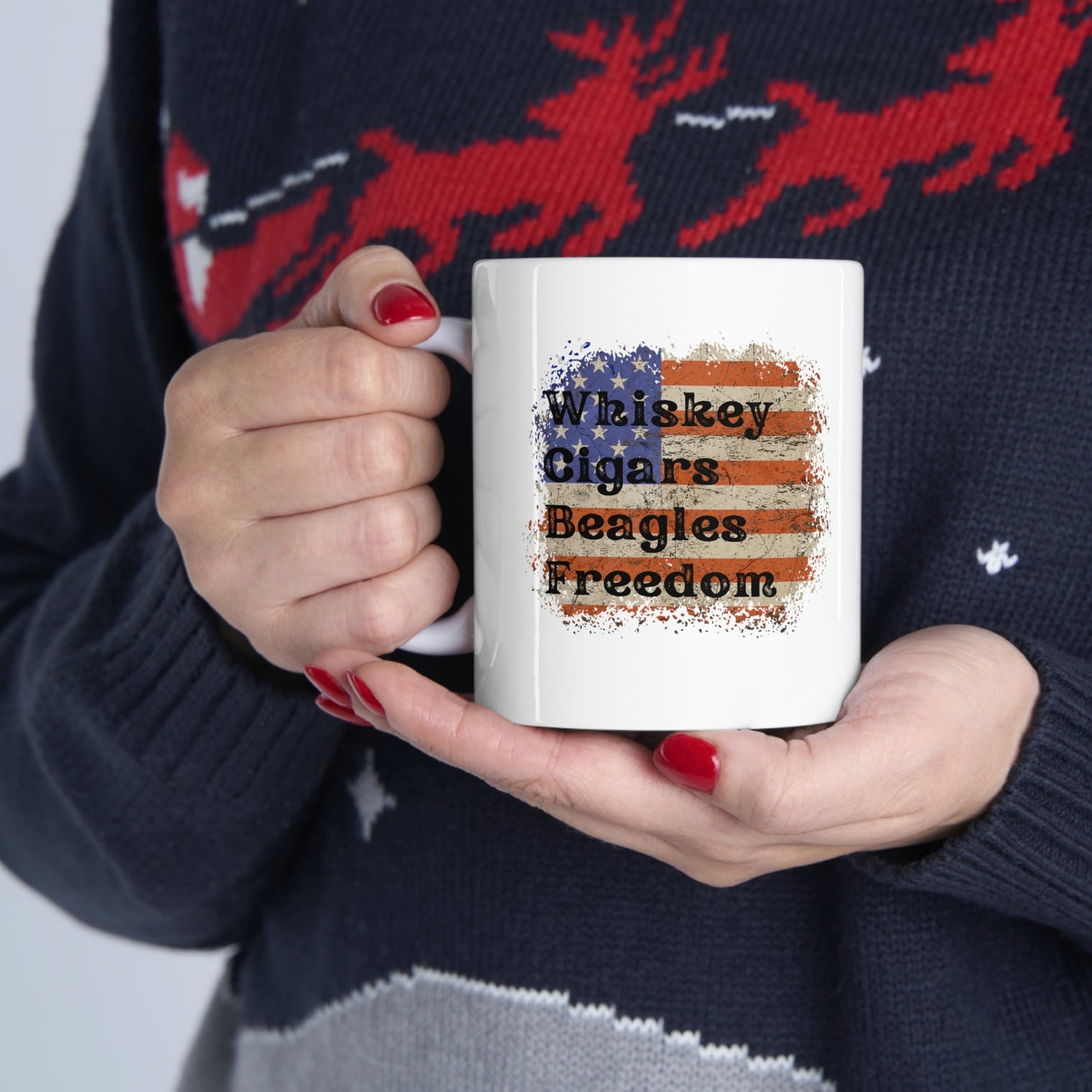 Holiday patriotic mug gift