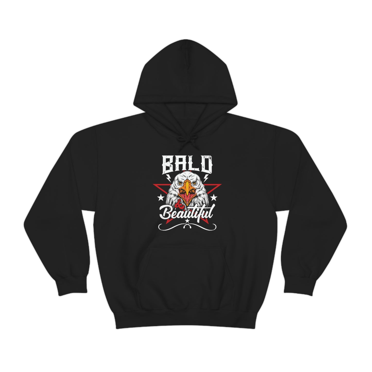 Patriotic Bald Eagle USA Hoodie Bald is Beautiful