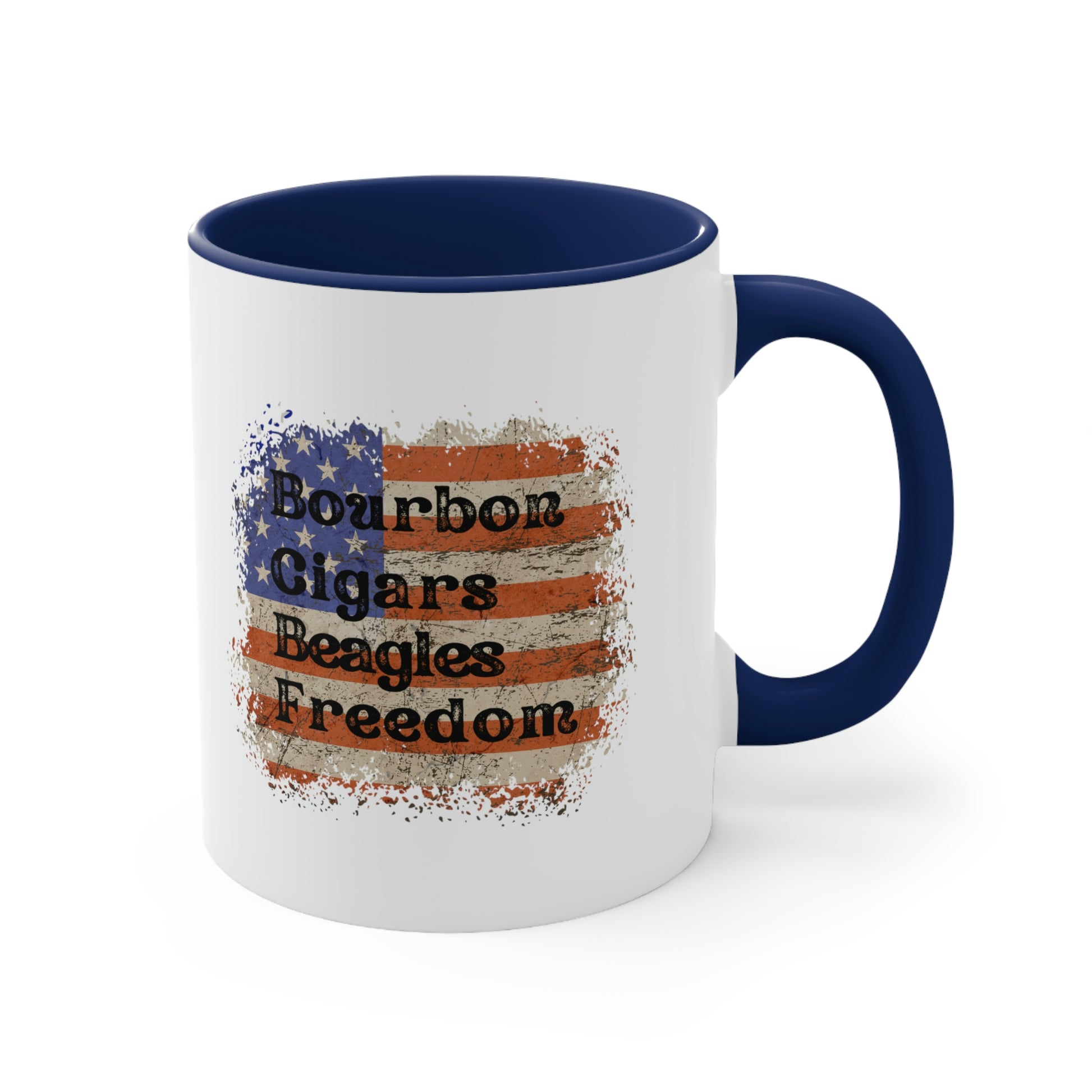 USA Flag Beagles Mug Patriotic