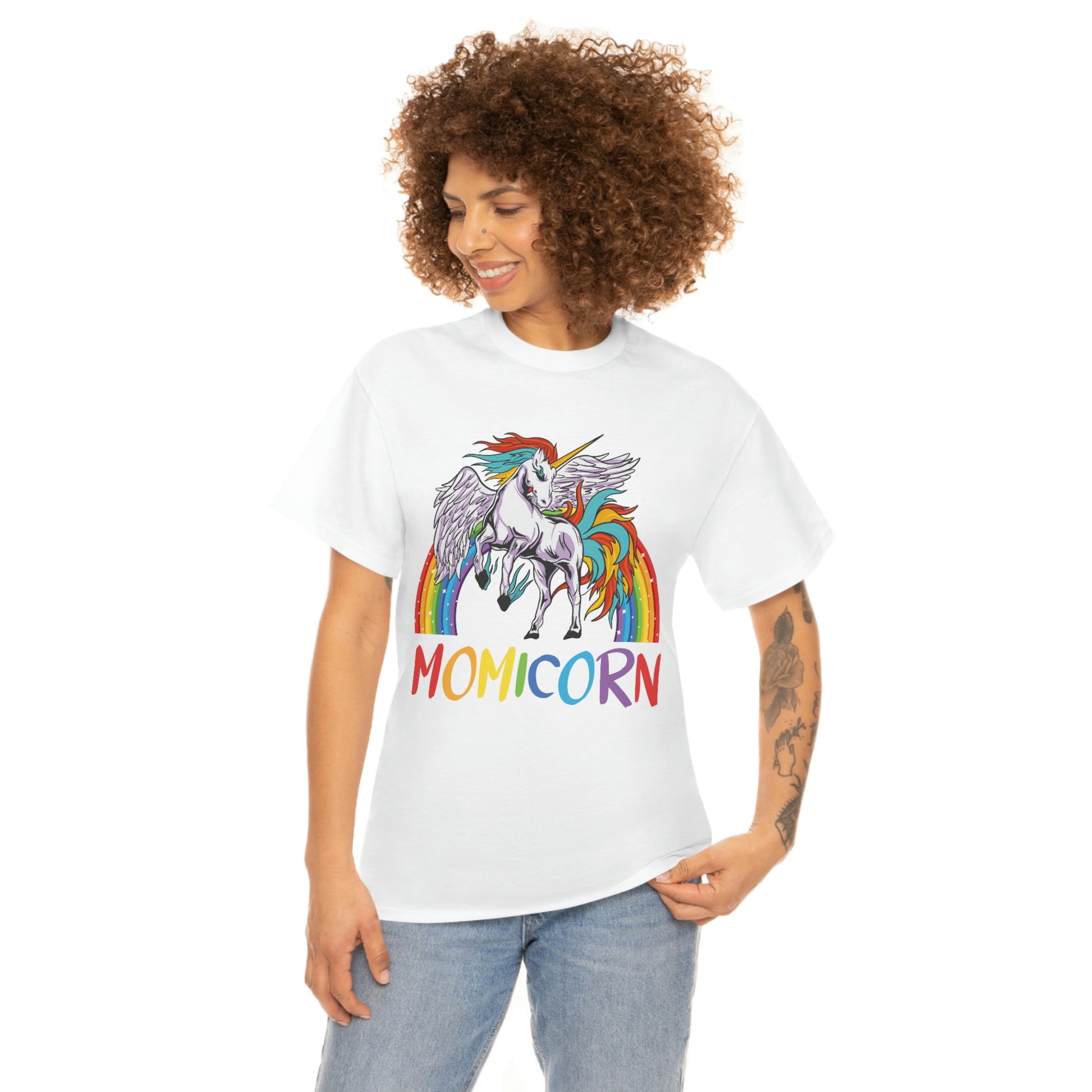 momicorn unicorn rainbow shirt