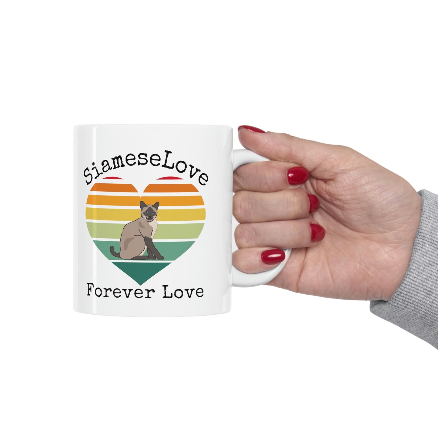 Siamese Cat Forever Love Mug