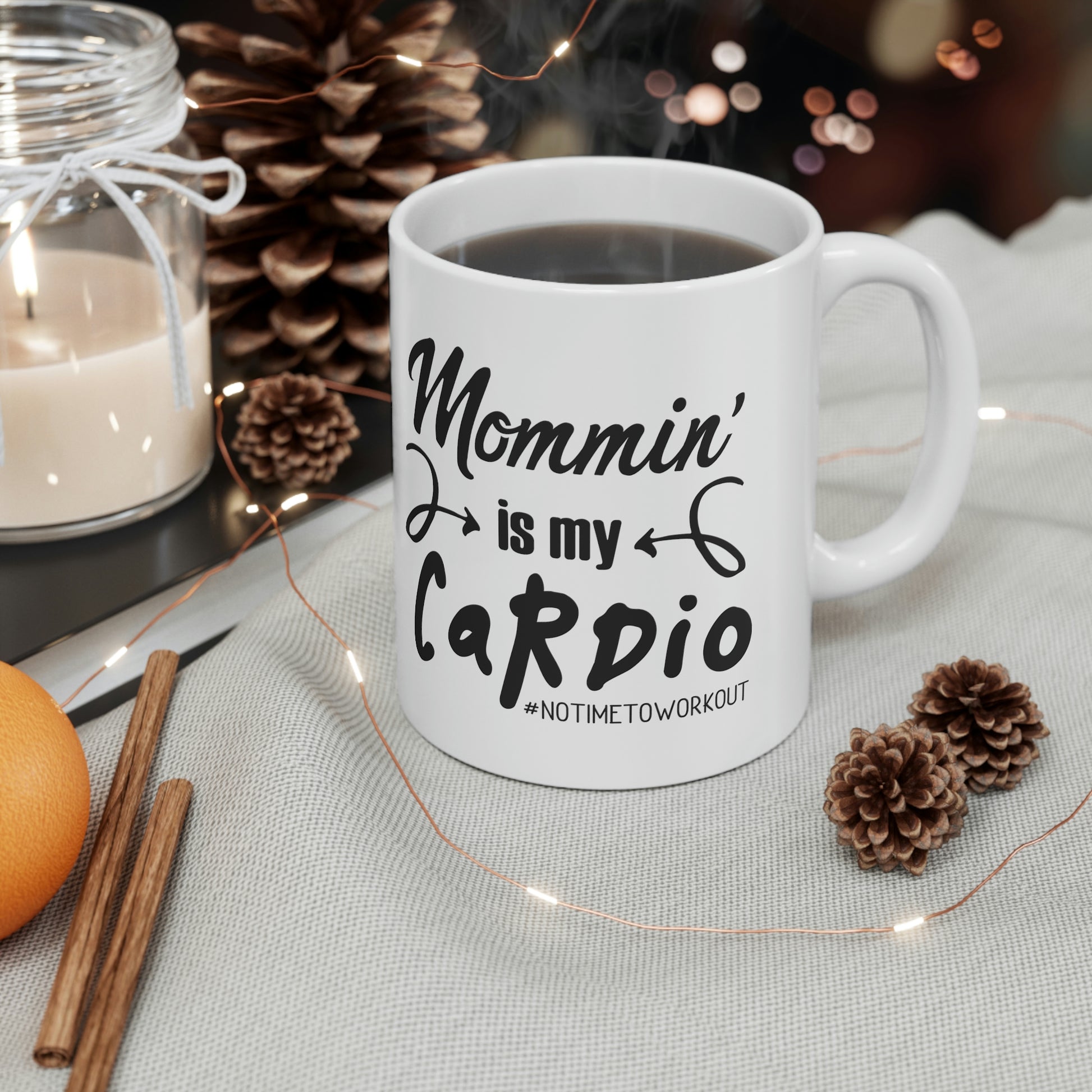 mom exercise cardio mug